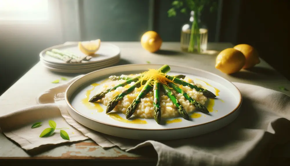 Asparagus and lemon risotto